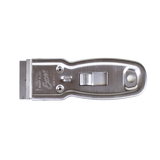 Metal Safety Scraper, aluminum tool with razor and retractable mechanism