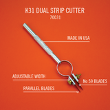 Adjustable Dual Blade Strip Cutter