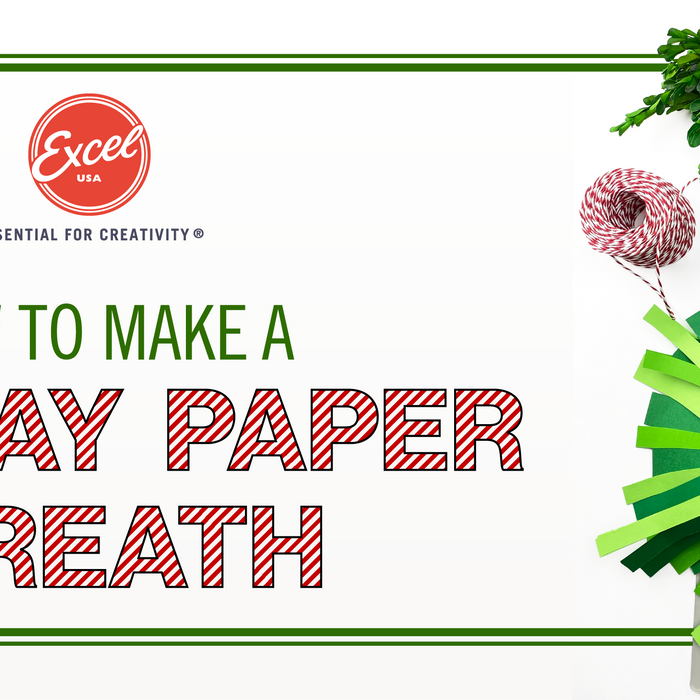 How To Create A Paper Holiday Wreath - Excel Blades