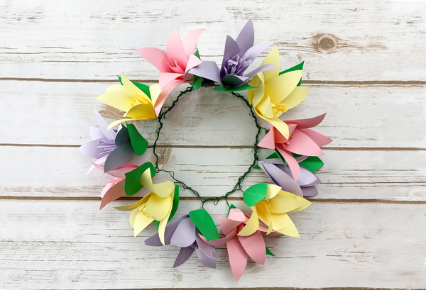 How To Make A Paper Flower Wreath