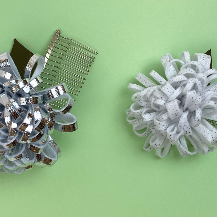 How To Make A Flower Hair Comb - Excel Blades