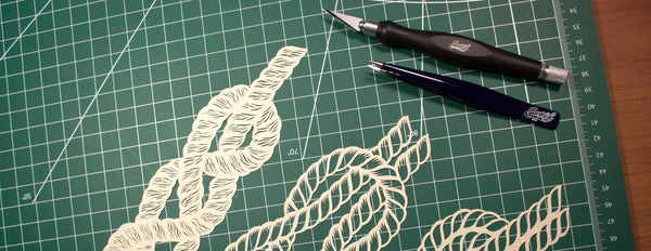 Nautical Knots Paper Cut Tutorial - Jason Koons ( @jason_koons )