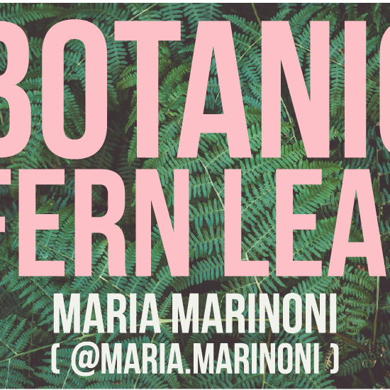 Botanic Fern Leaf - Maria Marinoni (@maria.marinoni)