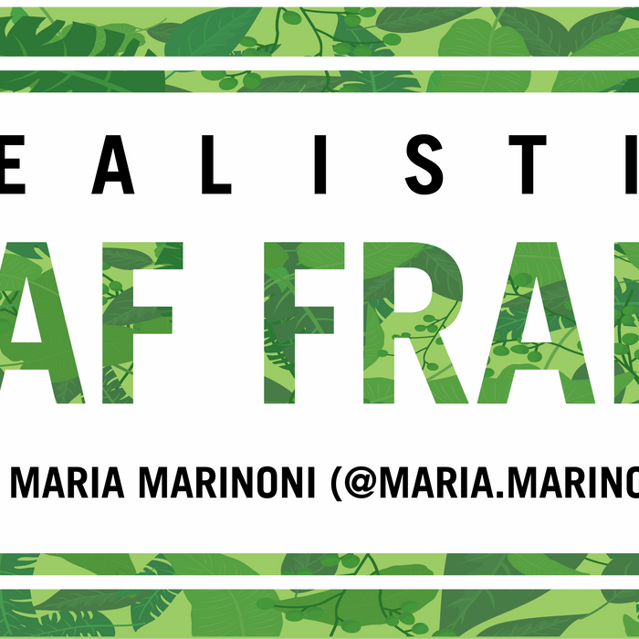 Realistic Leaf Frame - Maria Marinoni @maria.marinoni