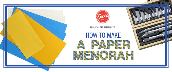 How to Make a DIY Paper Menorah — Excel Blades