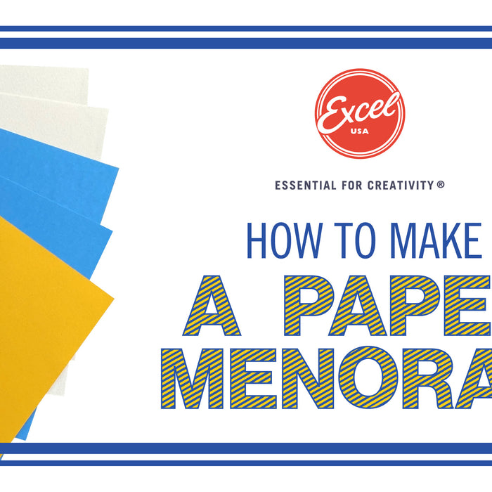 How to Make a DIY Paper Menorah — Excel Blades