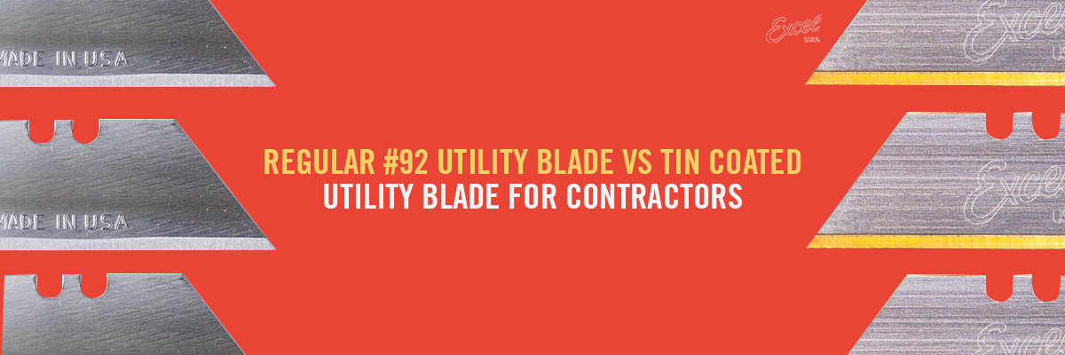Regular #92 Utility Blade vs TiN Coated Utility Blade for Contractors
