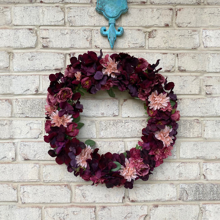 How To Make A Fall Floral Wreath - Excel Blades