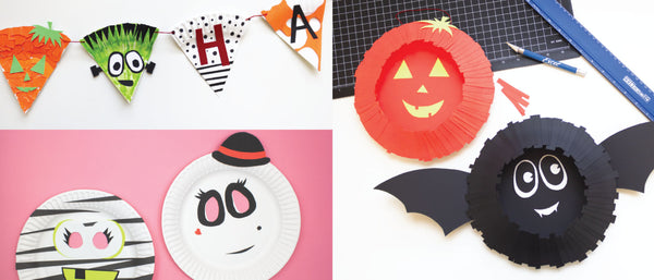 halloween paper craft collage