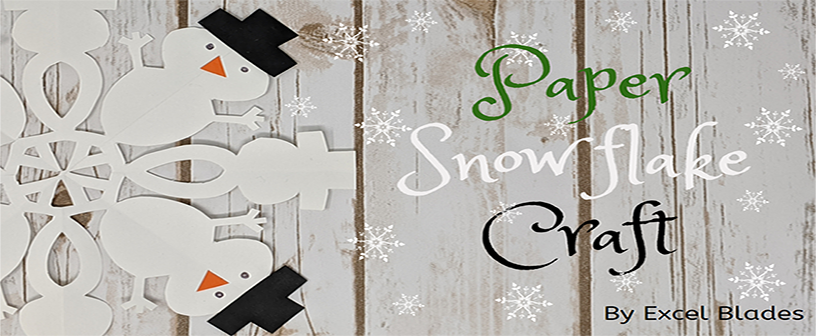 Paper Snowflake Craft - Snowman Snowflake