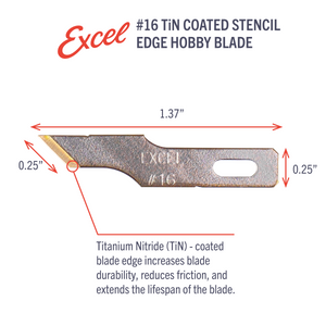 #16 TiN Coated Stencil Edge Blade