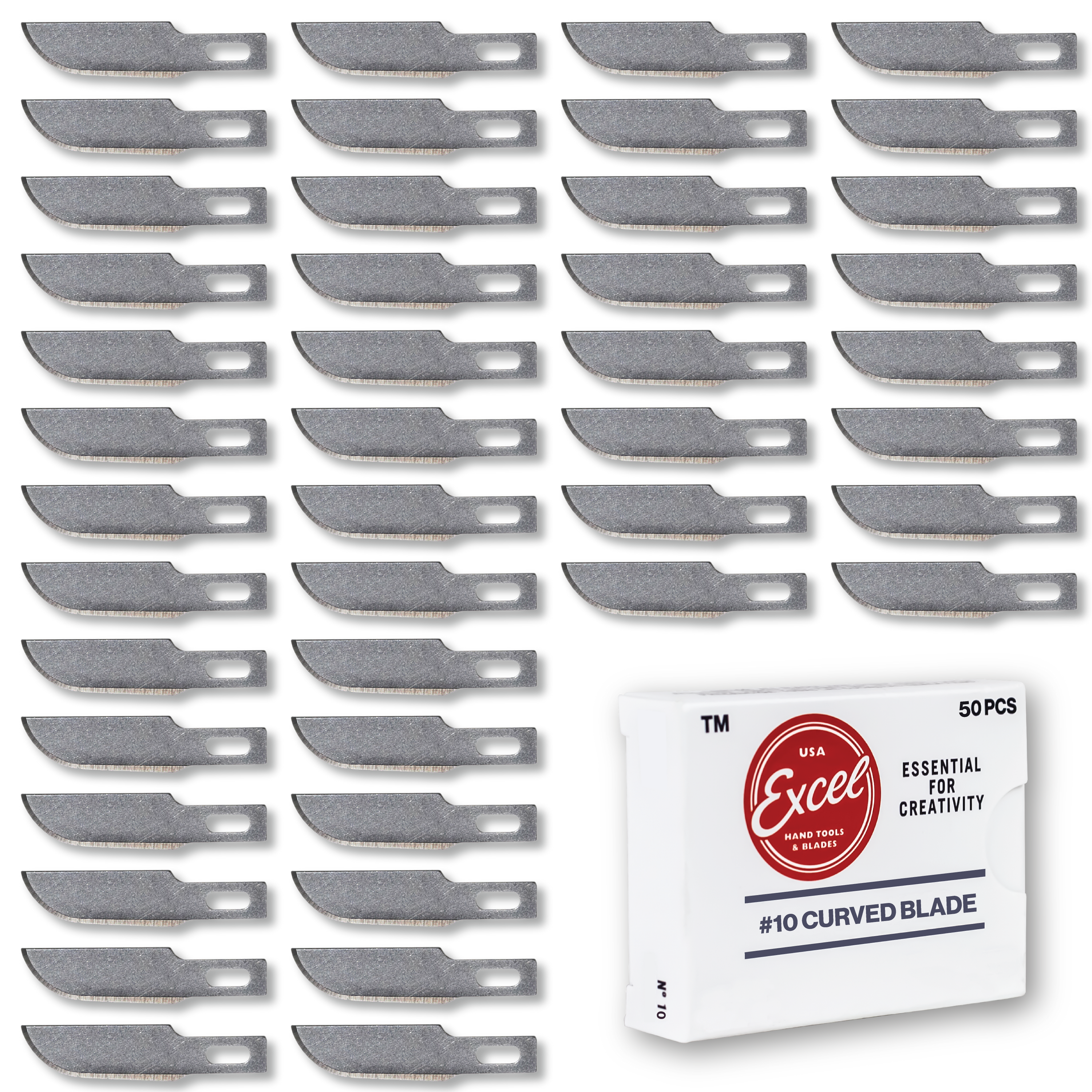 #10 Curved Edge Blade Pack of 50 PCS