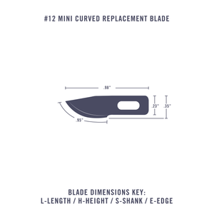 #12 Mini Curved Blade