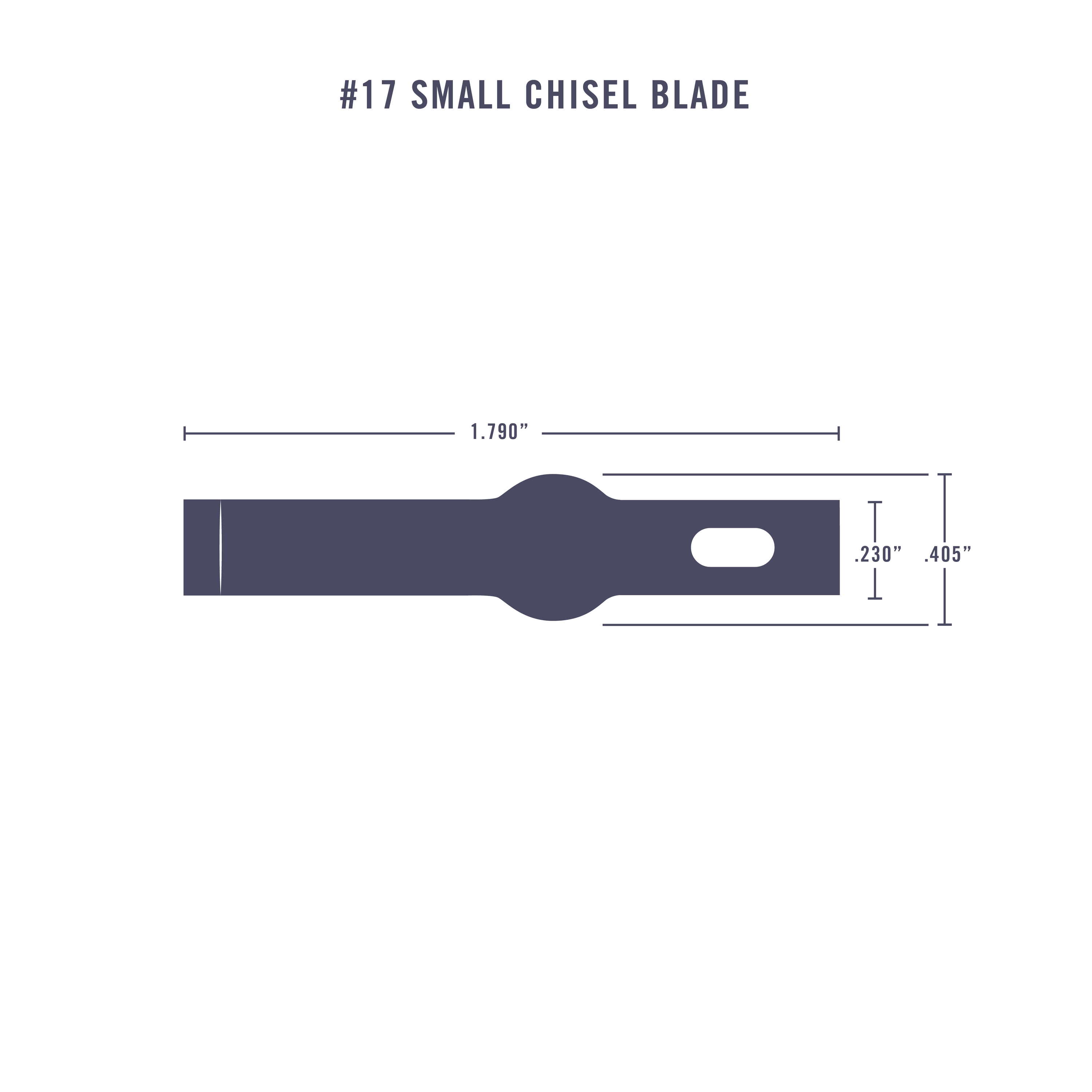 #2 Straight Edge Blade Dimensions