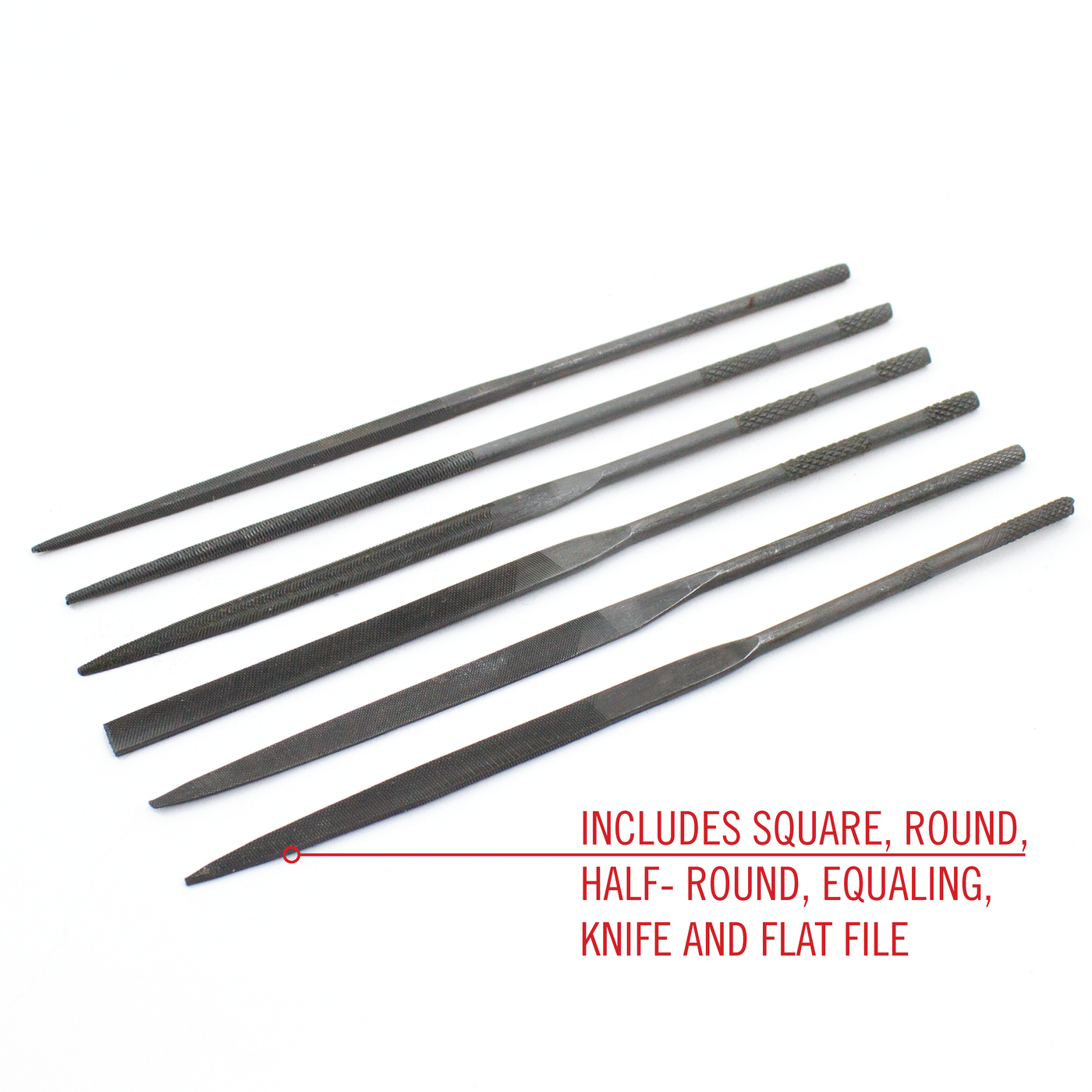 6-Piece Assorted File Set | Precision Shaping Tools for Crafting