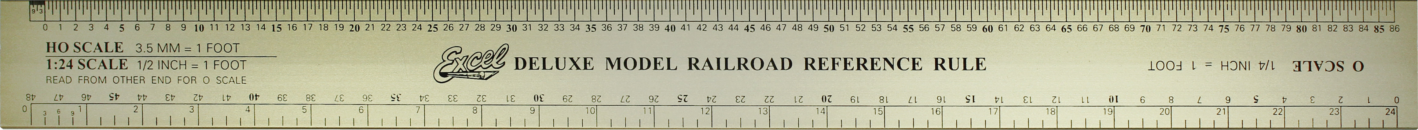 12-Inch Scale Rule for Modeling