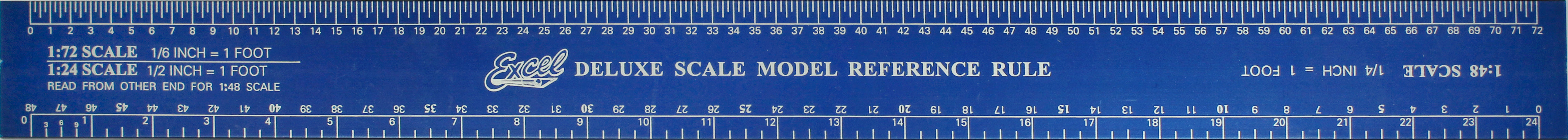 Deluxe 12-Inch Scale Ruler for Modeling