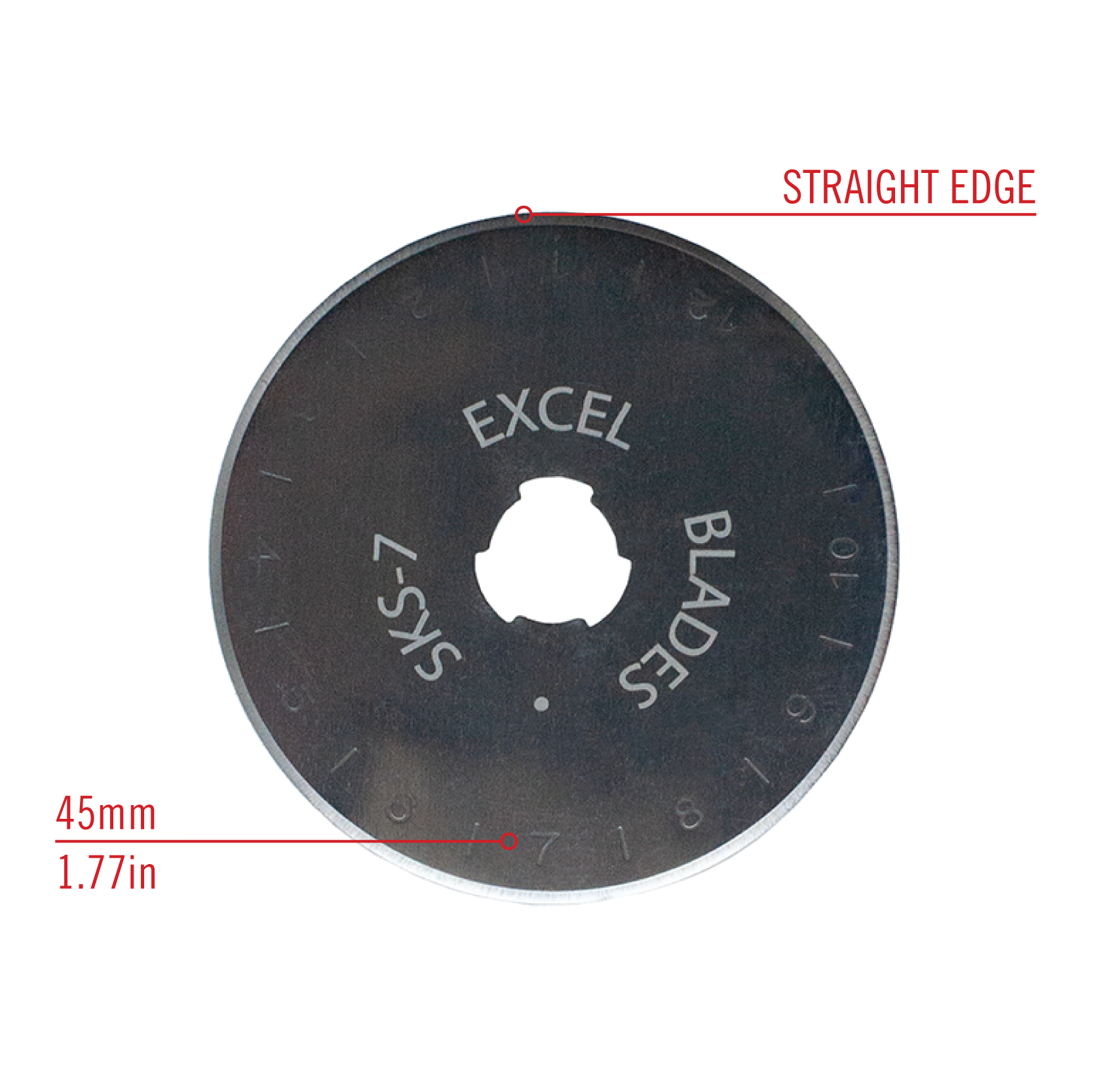 Straight Rotary Blade 45mm