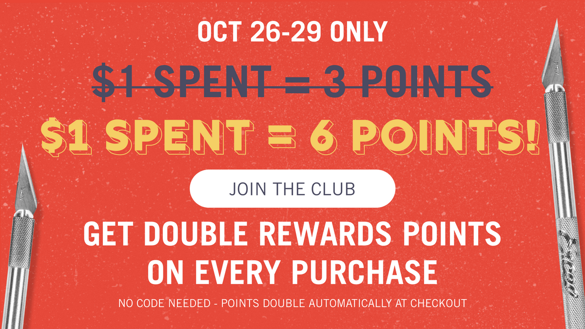 Excel Blades Rewards Double Points
