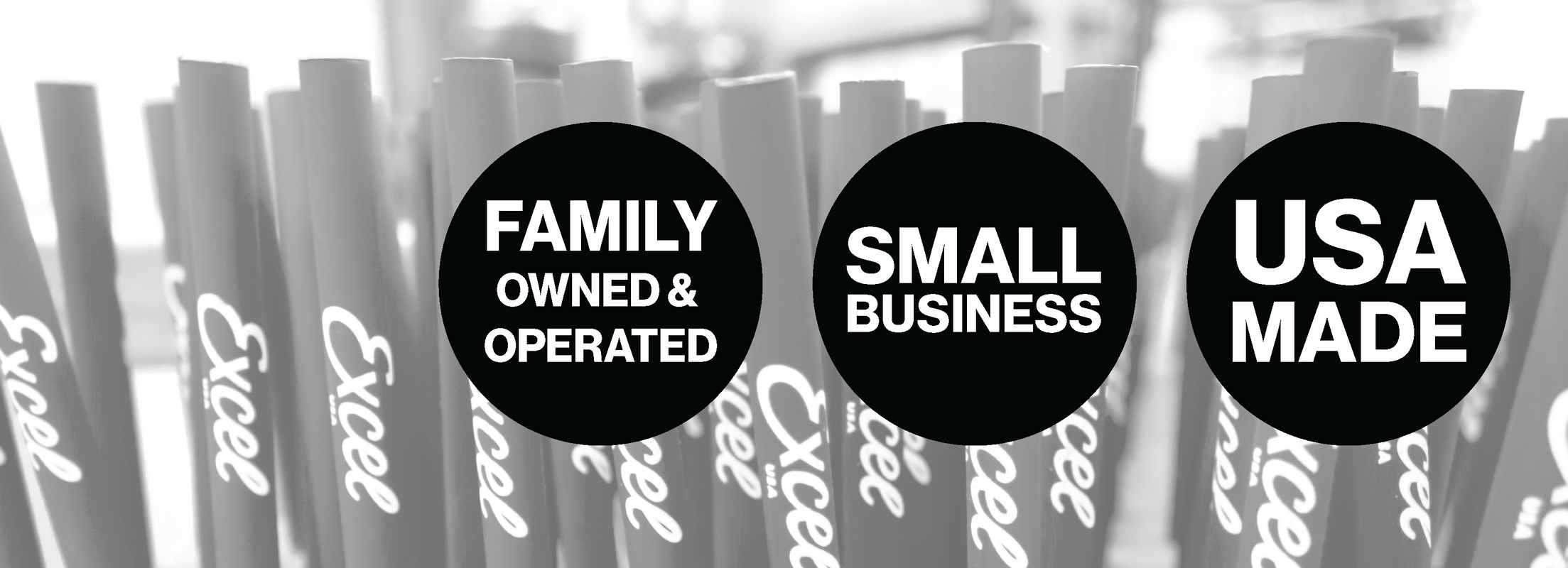 Excel Blades Brand icons family owned and operated small business made in USA. 