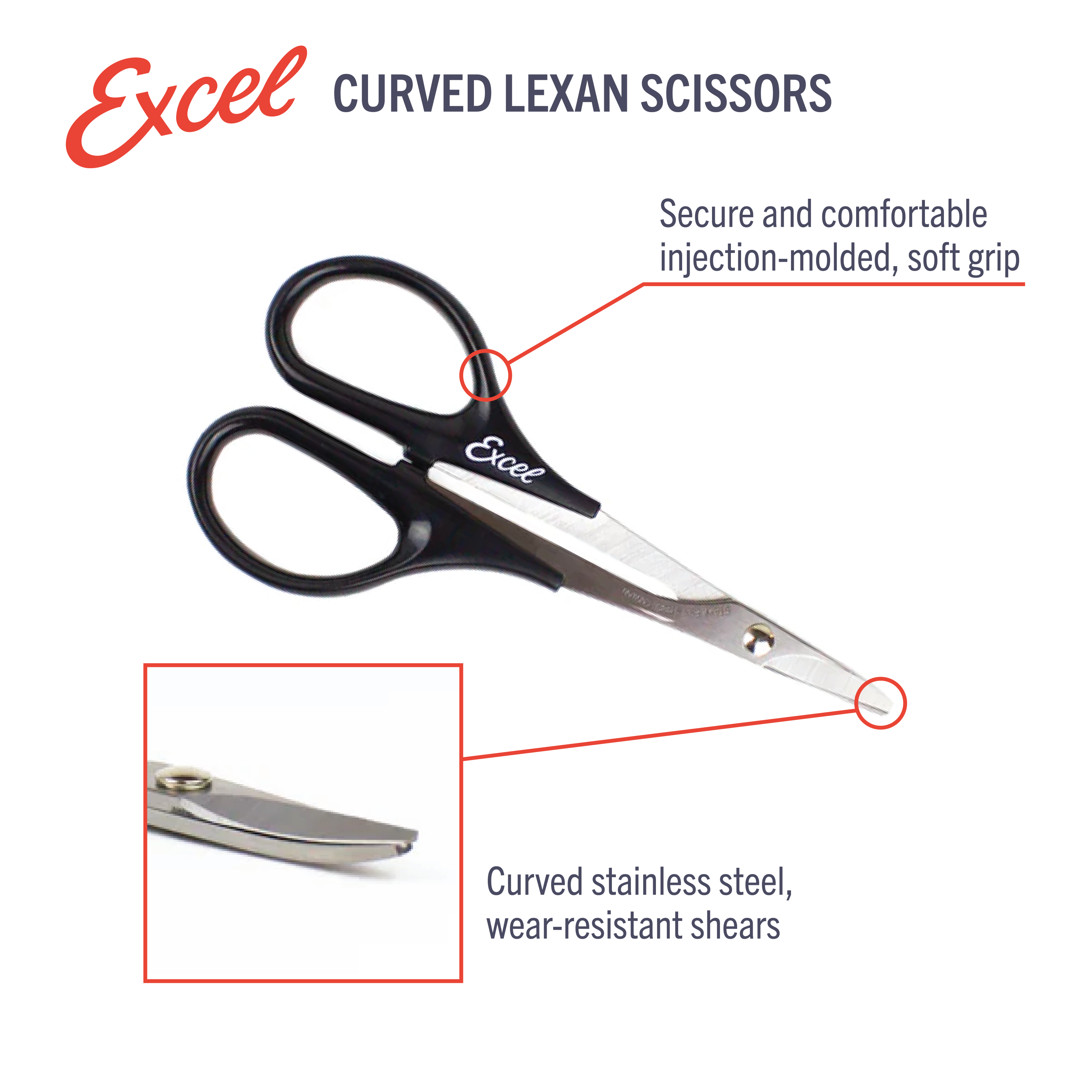 Curved Lexan Scissors
