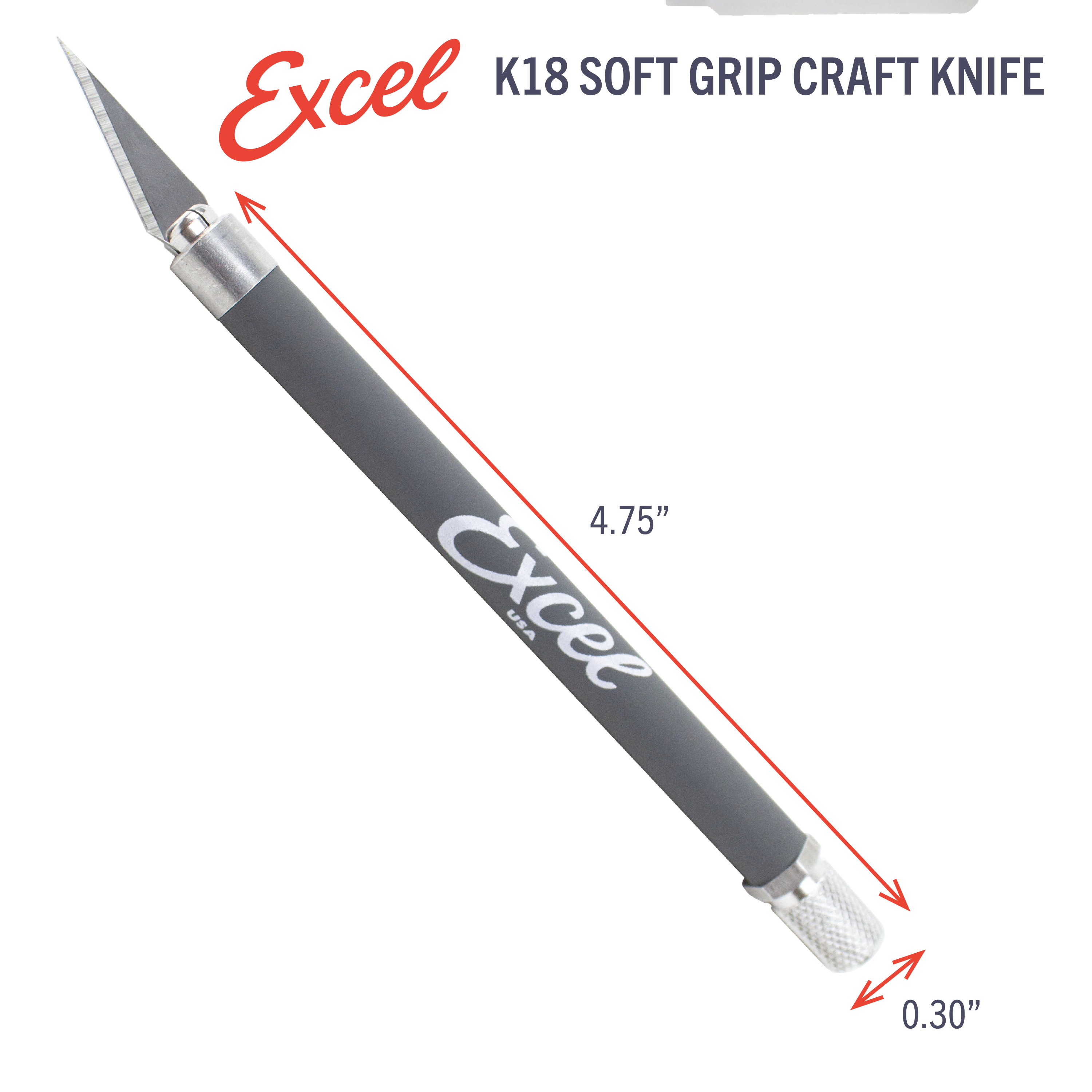 K18 Grip-On Knife With Extra Blades