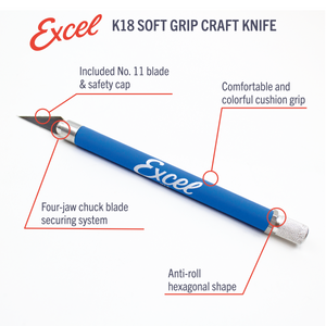 K18 Grip-On Knife With Extra Blades
