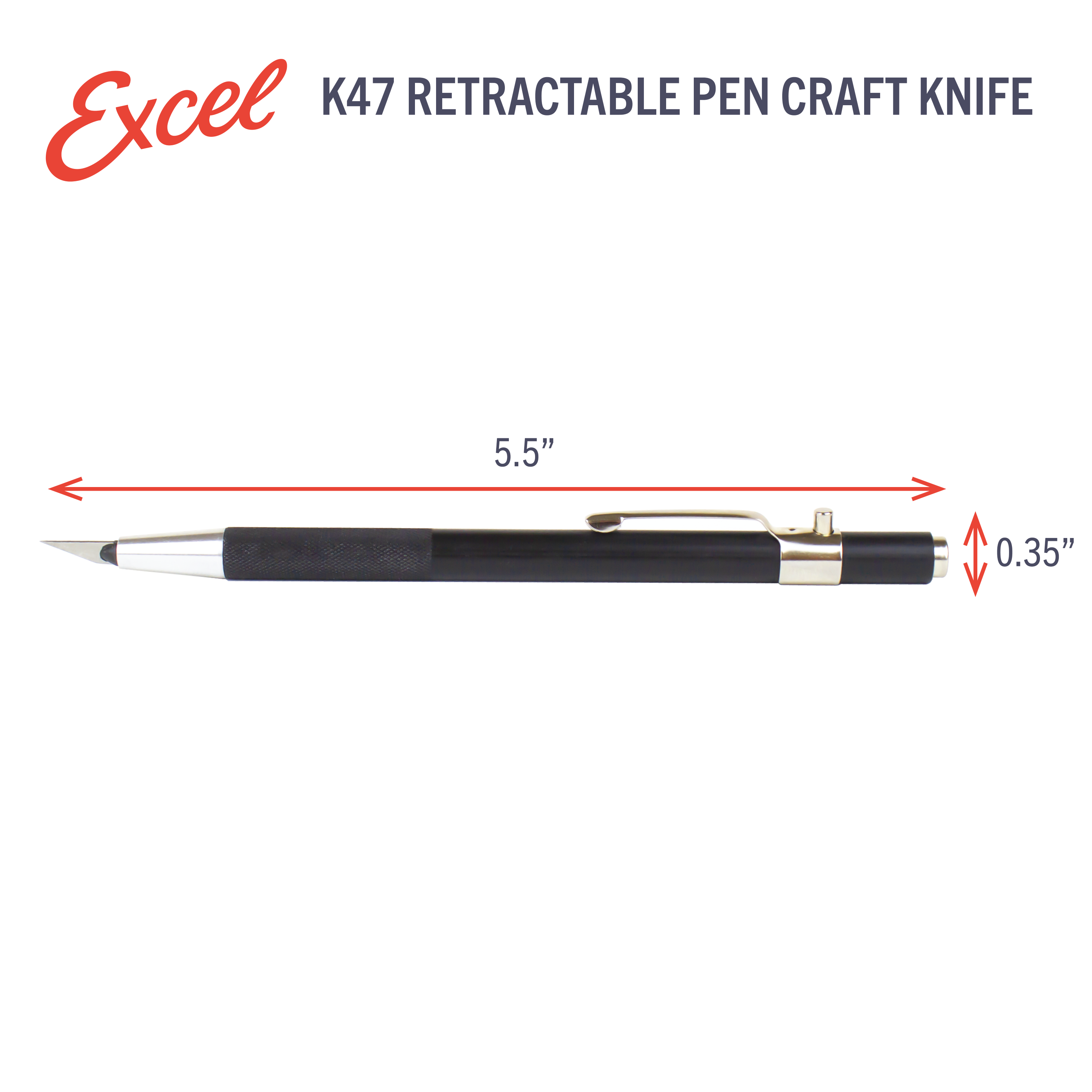 K47 Executive Retractable Pen Craft Knife