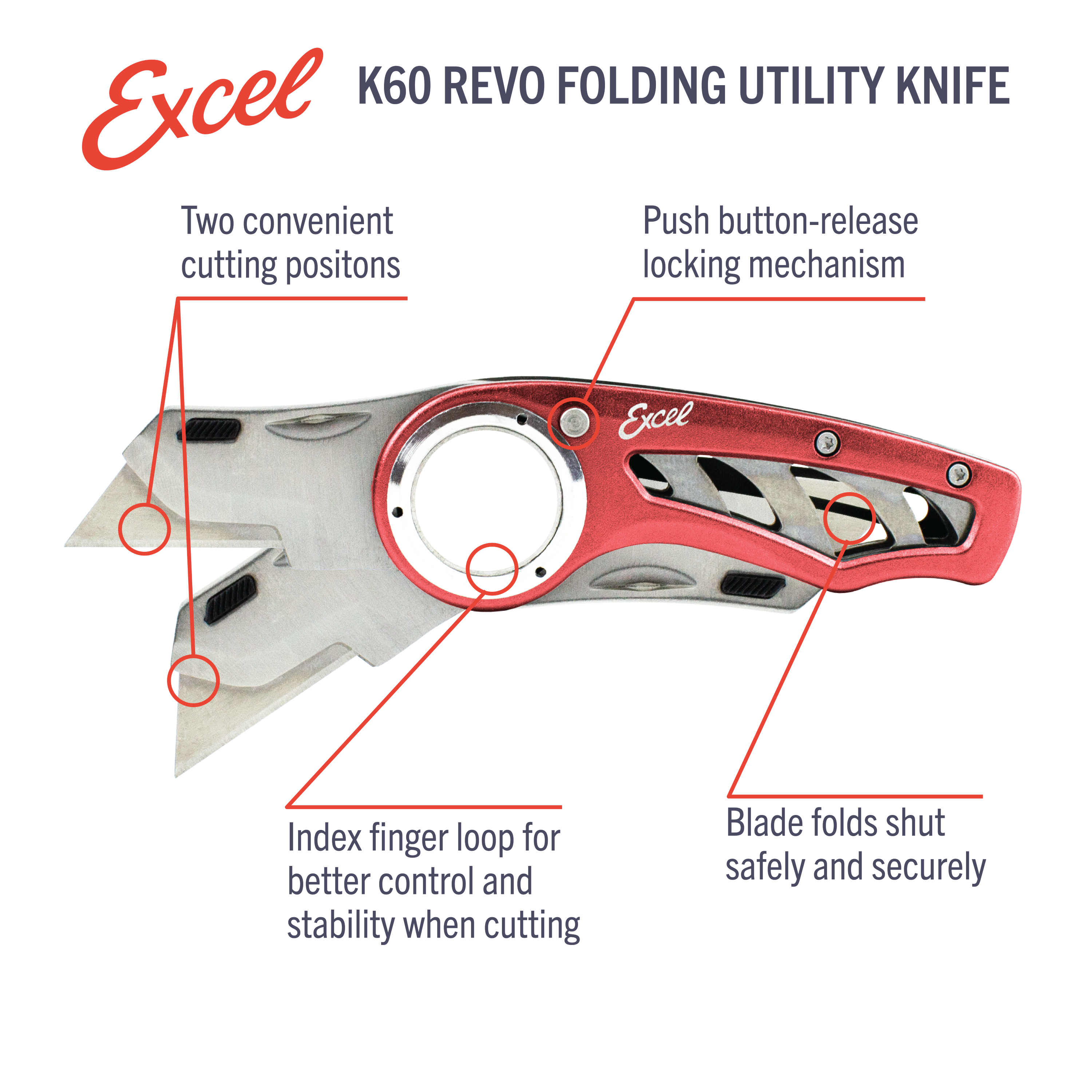 K60 Revo Folding Utility Knife