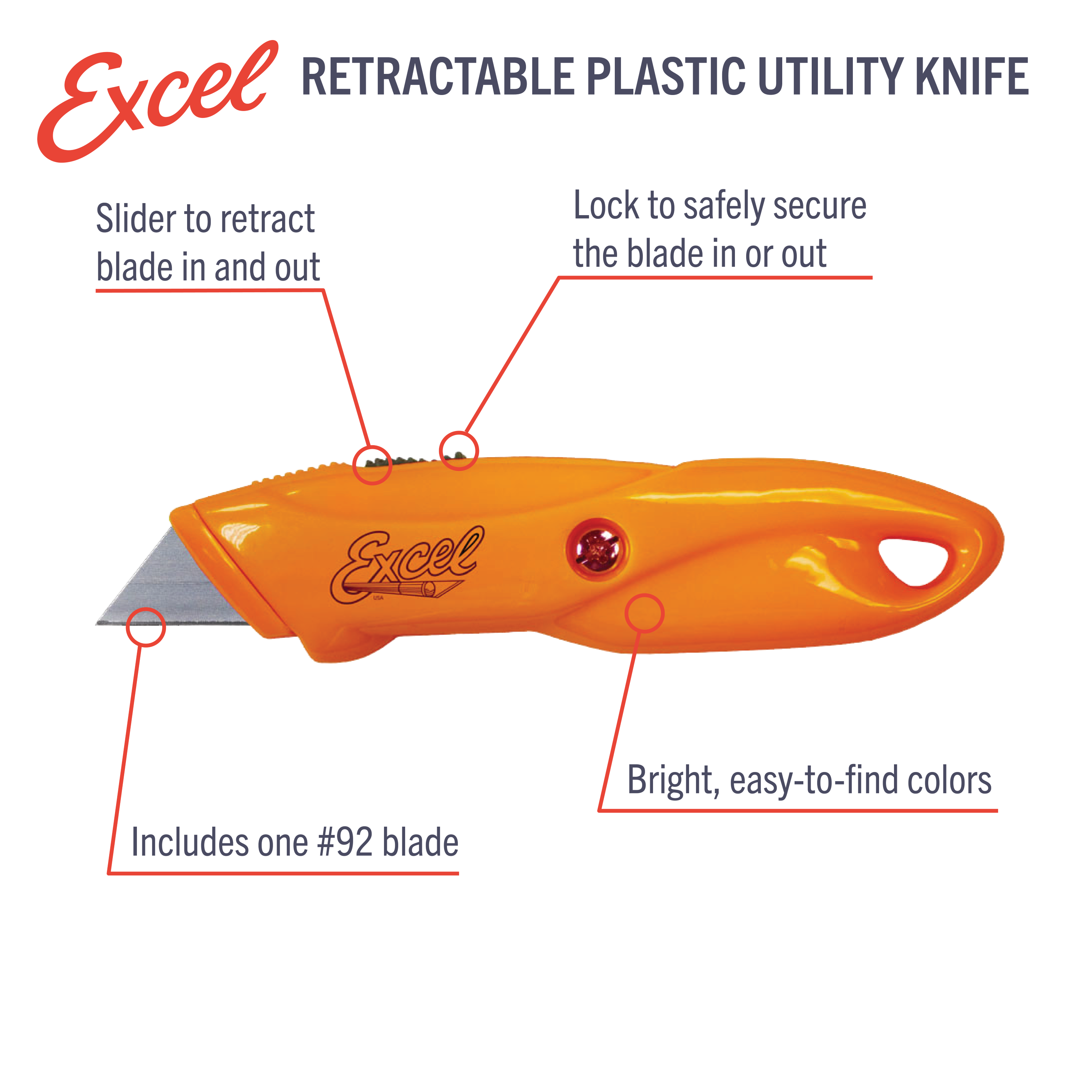 K870 Plastic Utility Knife