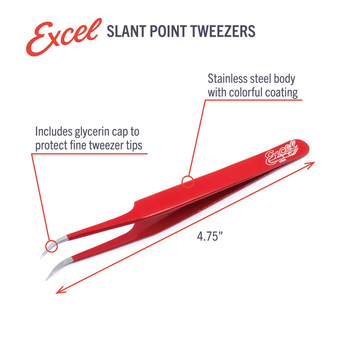 Slant Point Tweezers
