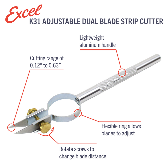 K31 Adjustable Dual Blade Strip Cutter