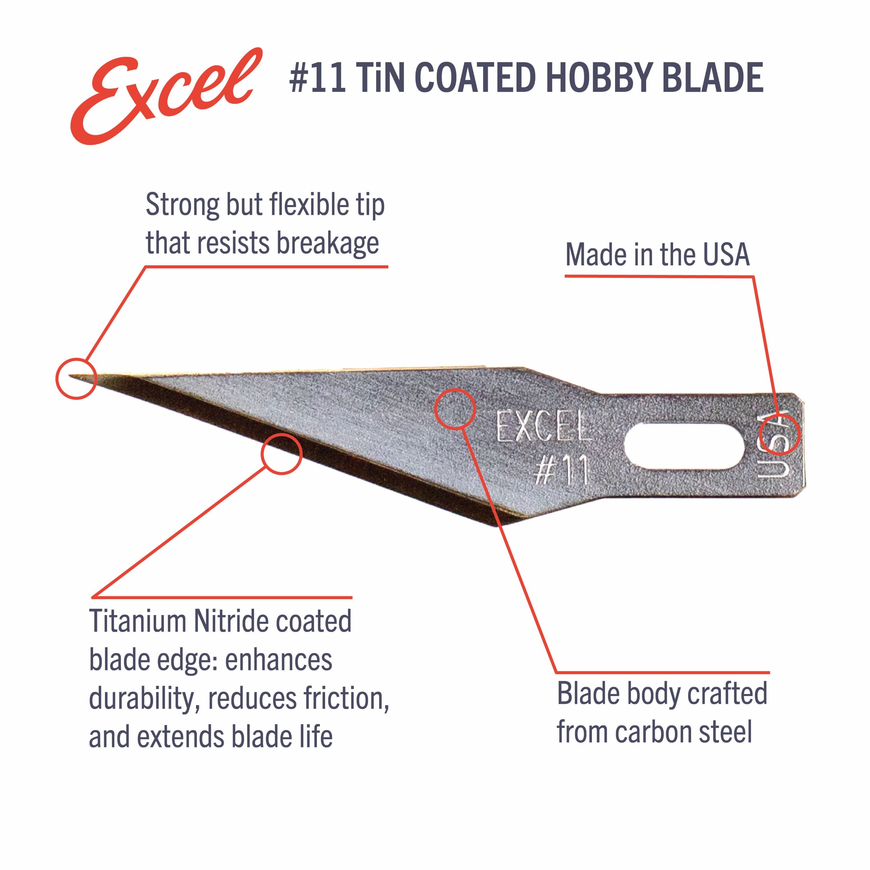 #11 TiN Coated Hobby Knife Blades