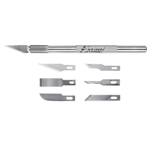 K1 craft knife with 6 extra assorted blades