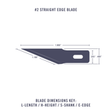 #2 Straight Edge Blade