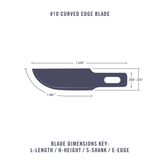 #10 Curved Edge Blade