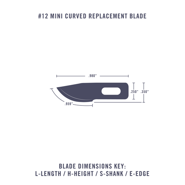 #12 Mini Curved Blade