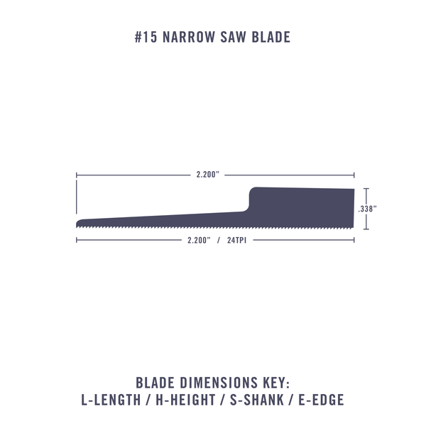 #15 Narrow Saw Blade