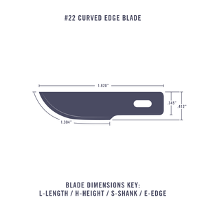 #22 Curved Edge Blade
