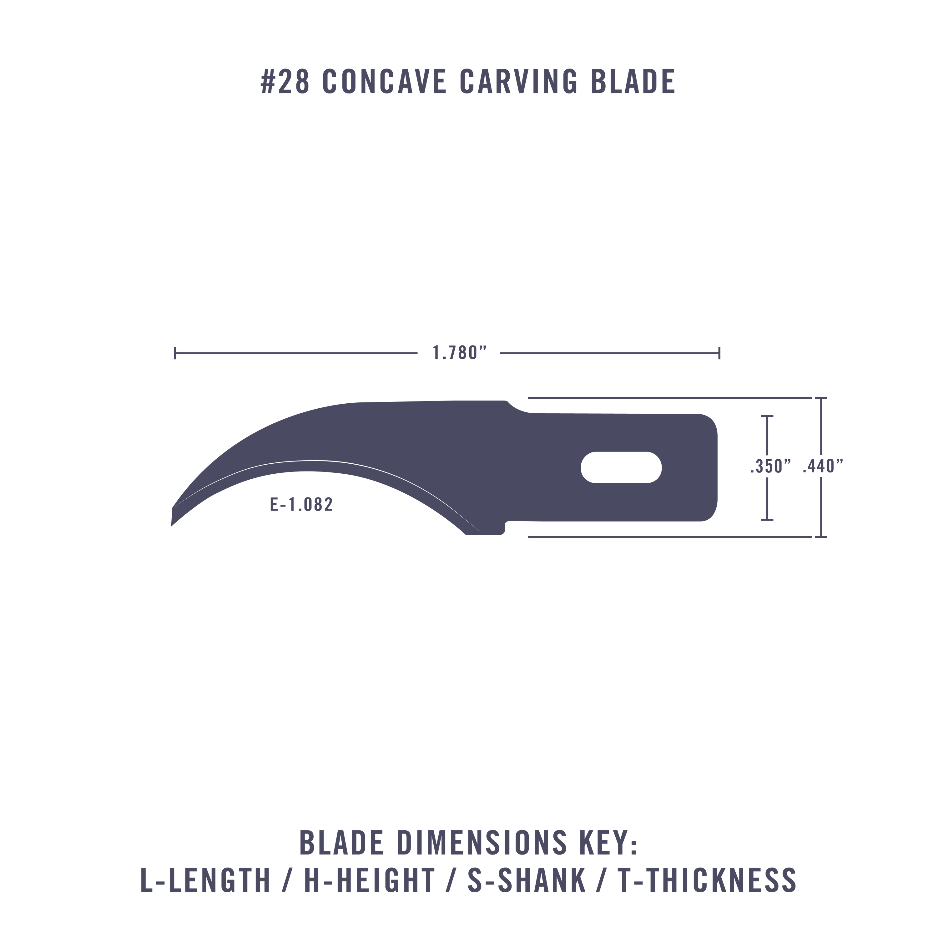 #28 Concave Carving Blades