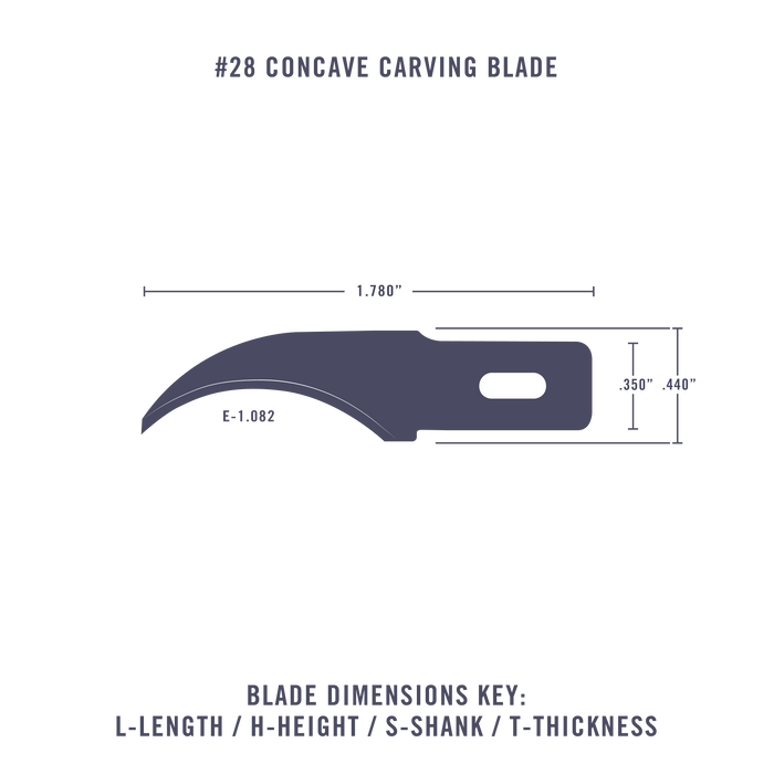 #28 Concave Carving Blades