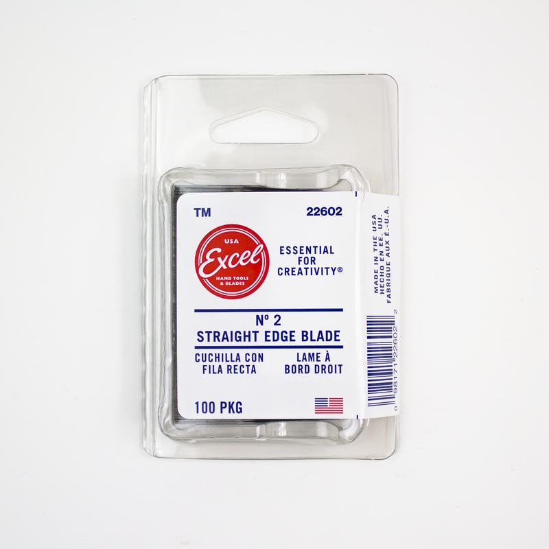 Excel Blades #21 Stainless Steel Hobby Blade, 5 Pack, American Made  Straight Edge Replacement Blades