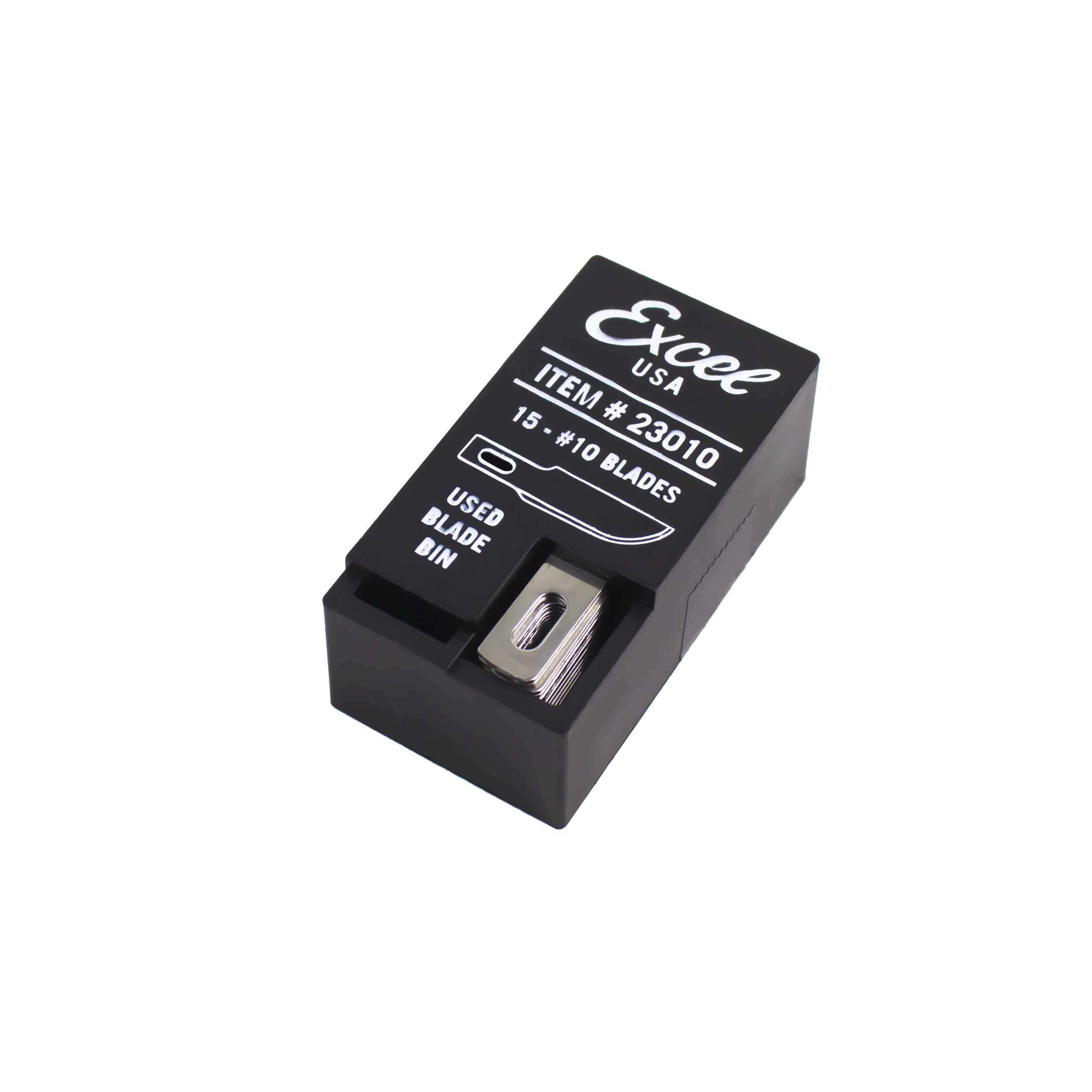 #10 Curved Edge Blade Pack of 15 PCS dispenser and used blade bin.