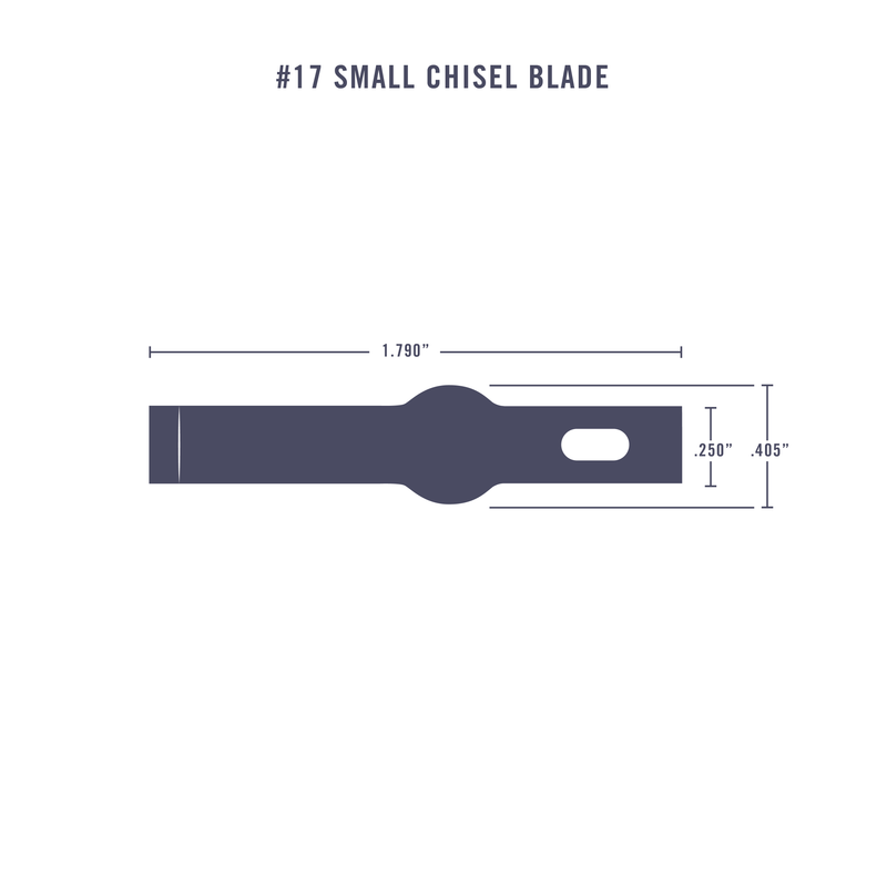 Excel Blades #17A Narrow Chisel Blades 100-Pack - High Carbon Steel Replacement Blades For Hobby & Craft Knives