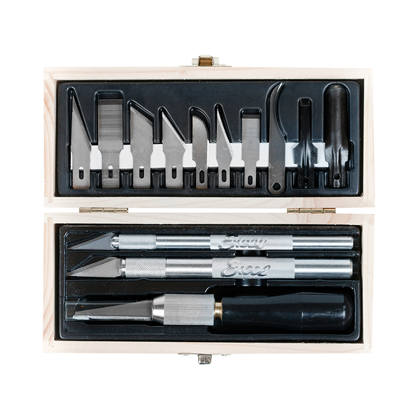 Excel Blades 44200 Super Deluxe Professional Craft Knife Bulk Set, with 46  Blades, Sharp Hobby Knife Set with Precision Cutting Tools, and Hobby Knife