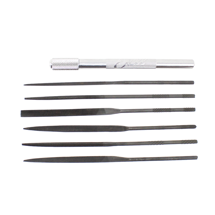 6-Piece Assorted Sharpening File Set with Handle