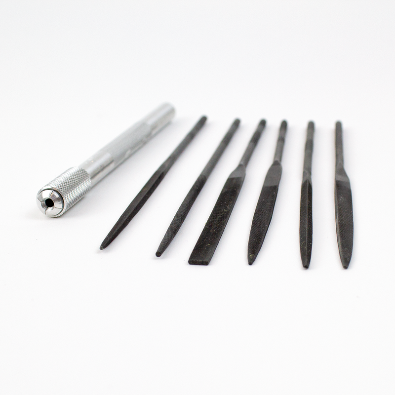 Assorted Sharpening Files Set | Includes Handle | Excel Blades