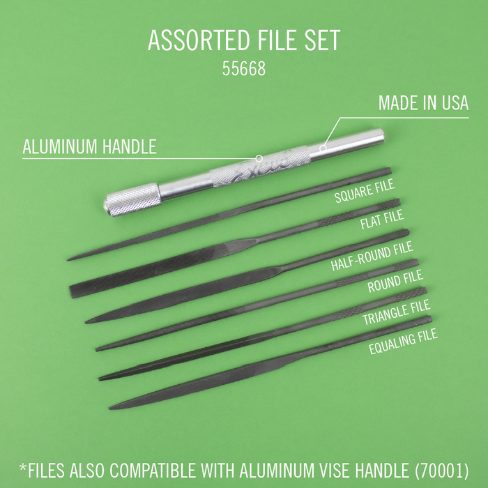 Triangle File Sharpened Shop 6-Piece Sharpening File Set | Excel Blades