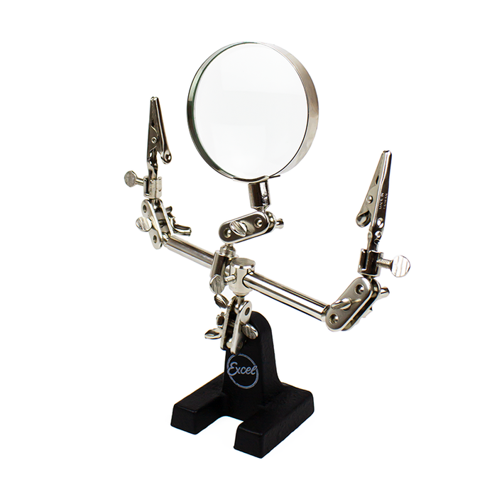 Double Clip Extra Hands with Magnifier