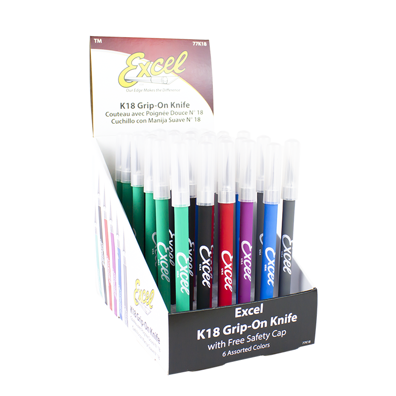 K18 Grip-On Knife - 36 Pack Display Set